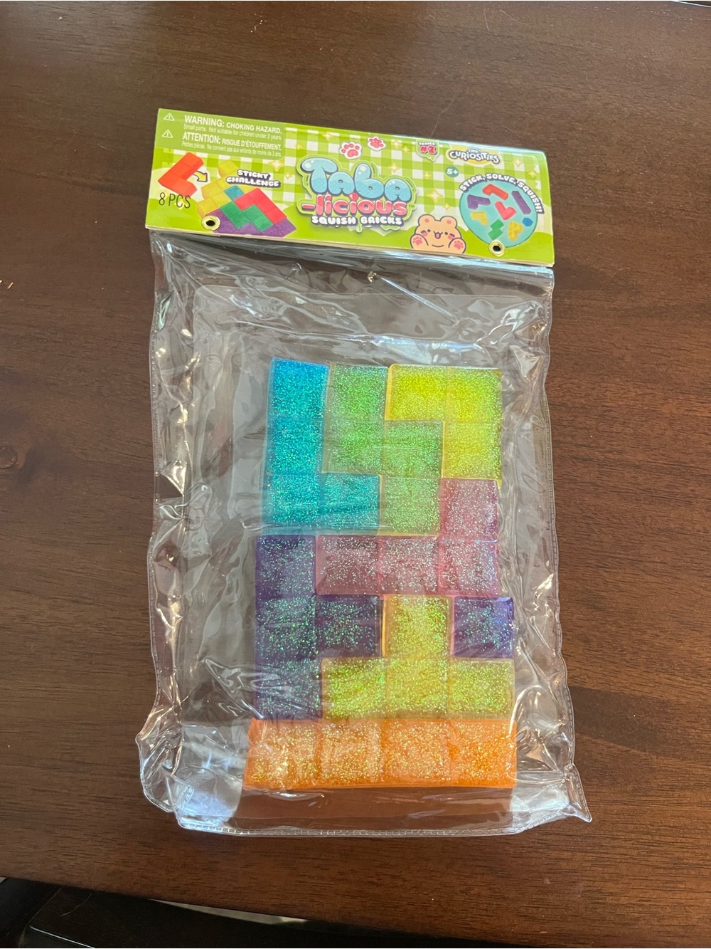 Taba-licious Glitter Puzzle Blocks - Multicolor Squishy Learning Toy